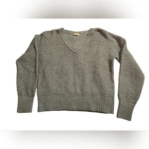 SO Good For Life Womens V-Neck Neck Long Sleeve Knit Sweater Large